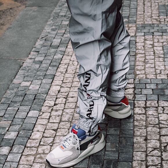 Kalhoty Karl Kani Retro Reflective Trackpants Silver - 6006128