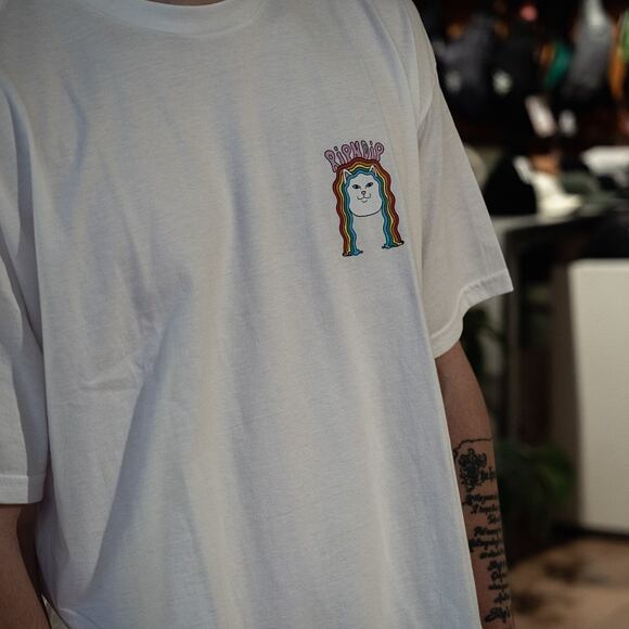Triko RIP N DIP Groovy Nermal Tee White