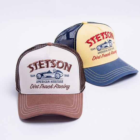 Kšiltovka Stetson Trucker Cap Dirt Track Racing Brown 7751154