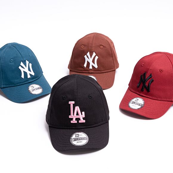 Dětská kšiltovka New Era 9FORTY Kids MLB League Essential Los Angeles Dodgers Strapback Black