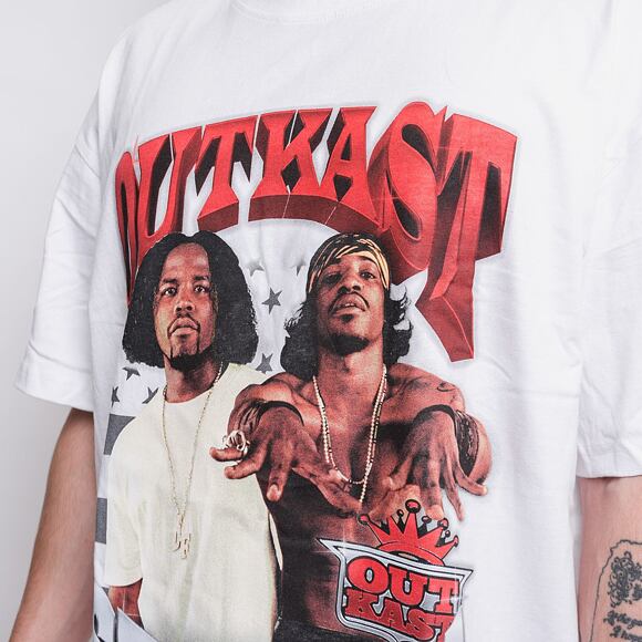 Triko Mister Tee Outkast Stankonia Oversize Tee White