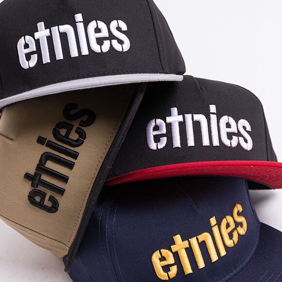Kšiltovka ETNIES Corp Snapback Navy/Yellow