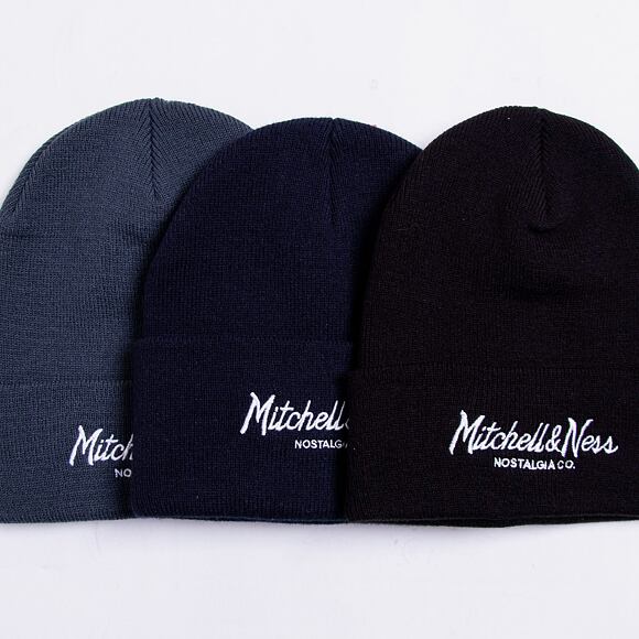 Kulich Mitchell & Ness Branded Pinscript Cuff Knit Navy