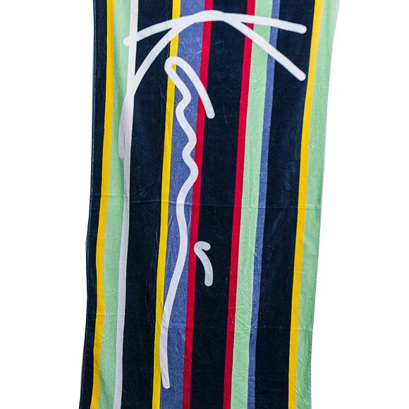 Osuška Karl Kani Signature Stripe Towel navy/mint/red