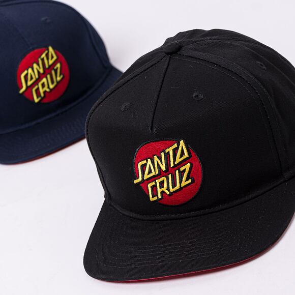 Kšiltovka Santa Cruz Classic Dot A-FRAME Black / Red Underbrim