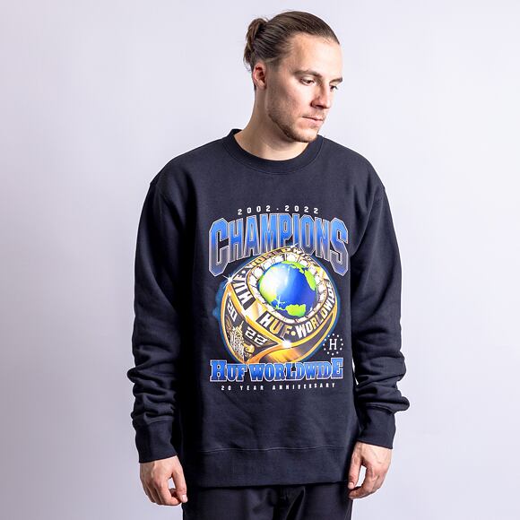 Mikina HUF Champions Crewneck Black