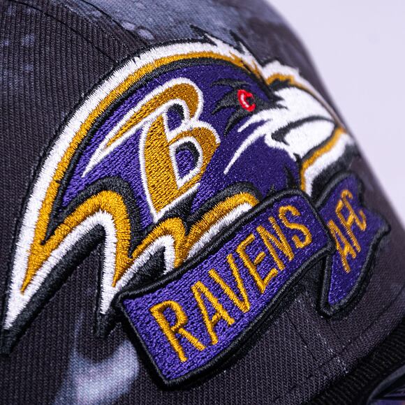 Kšiltovka New Era 9FIFTY NFL22 Sideline Ink Dye Baltimore Ravens