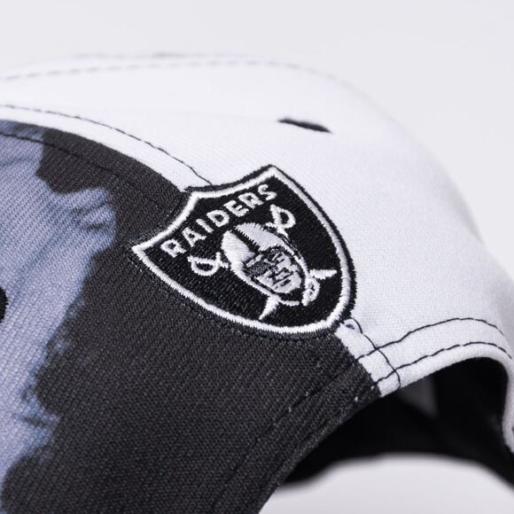 Kšiltovka New Era 9FIFTY NFL22 Sideline "Ink Dye" Las Vegas Raiders Black / White