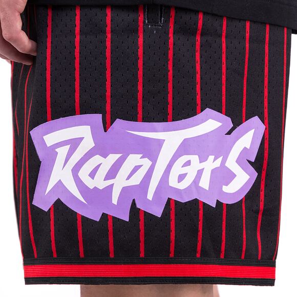 Kraťasy Mitchell & Ness NBA M&N CITY COLLECTION MESH SHORT RAPTORS Black / Red