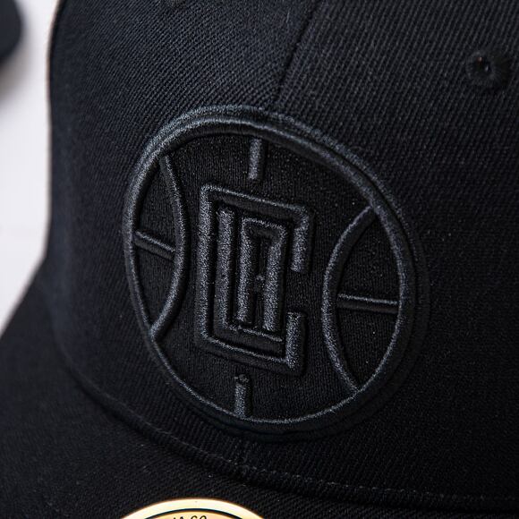 Kšiltovka Mitchell & Ness NBA Blk/Blk Logo Classic Red Clippers Black