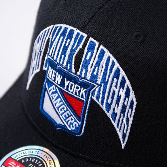 Kšiltovka Mitchell & Ness NHL Letterman Type Classic Red Rangers Black