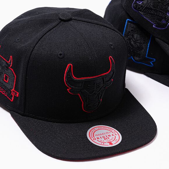 Kšiltovka Mitchell & Ness Tc Bottoms Snapback NBA CHICAGO BULLS Black