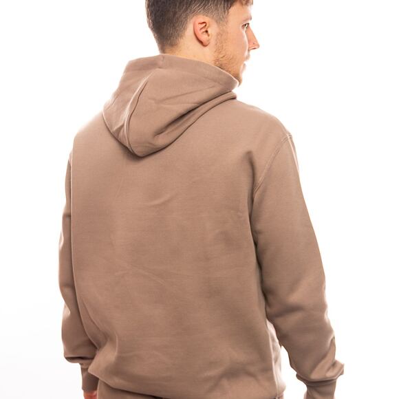 Mikina New Era Script Logo Oversized Hoody Ash Brown / Metalic Gold