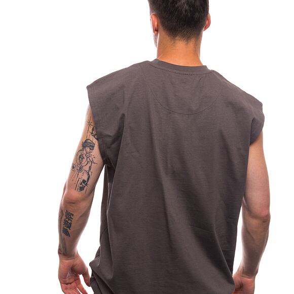 Triko bez rukávů Karl Kani Small Signature Essential Sleeveless Tee anthracite