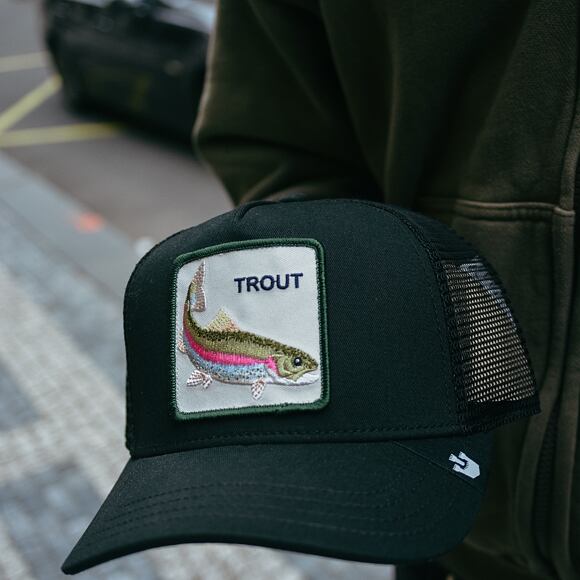 Kšiltovka Goorin - Trucker - The Trout Fish - Black