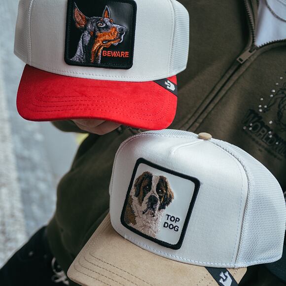 Kšiltovka Goorin - Trucker - The Suede Doberman - Red