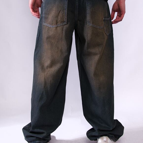 Kalhoty Karl Kani - Og Distress Relaxed Baggy - dark blue
