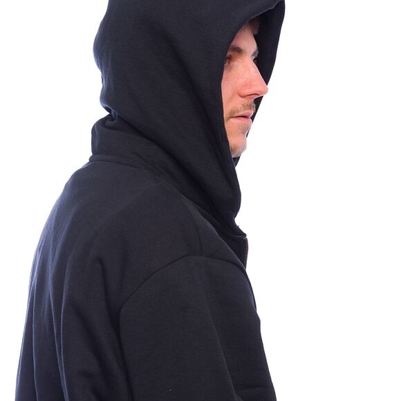 Mikina Karl Kani - Woven Signature Kani Os Zip Hoodie - black/rose