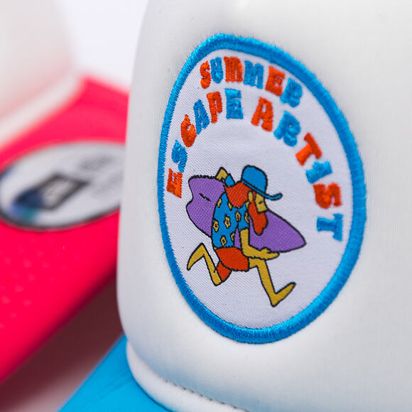 Dětská Kšiltovka New Era - Branded Graphic Patch 9FORTY Trucker - Blue
