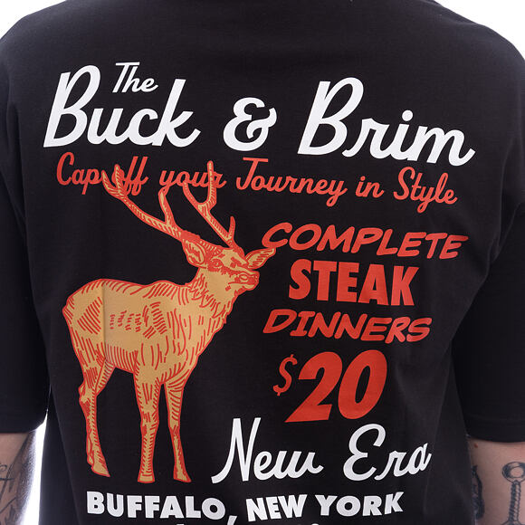 Triko New Era - Wild Graphic Tee - Black