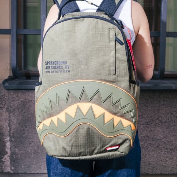 Batoh Sprayground - Nylon Shark Central Army Dlx-Ripstop Backpack