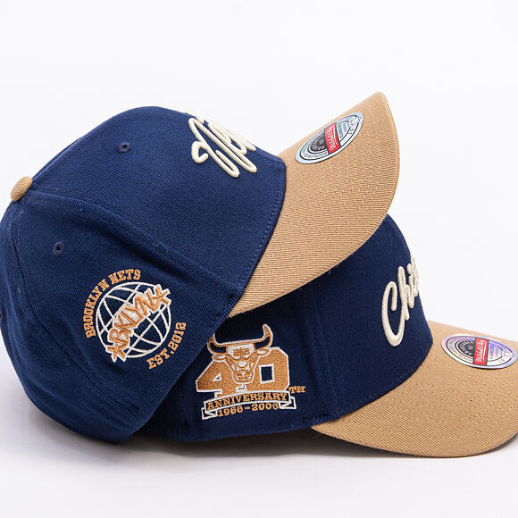 Kšiltovka Mitchell & Ness - Sand Storm Classic Red - Brooklyn Nets - Navy/Sand
