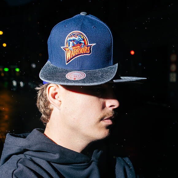 Kšiltovka Mitchell & Ness - NBA Denim Patchwork - Golden State Warriors - Navy