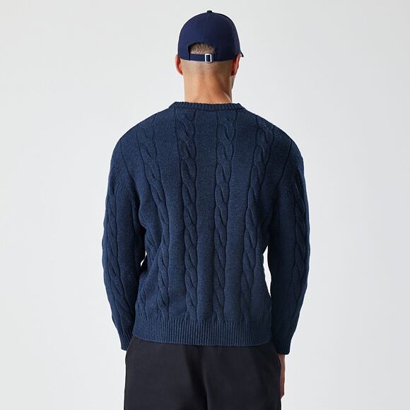 Svetr New Era - MLB Cable Knit Crew - NY Yankees - Navy