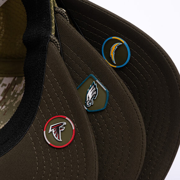 Kšiltovka New Era - NFL25 "Salute to Service" - 9SEVENTY Stretch-Snap - Philadelphia Eagles