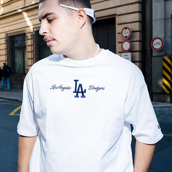 Triko New Era - MLB Graphic Oversized Tee - LA Dodgers - White