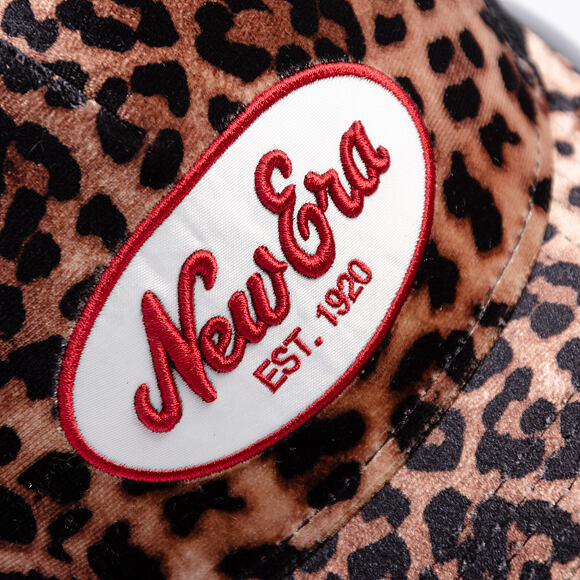 Dámská Kšiltovka New Era - Branded Leopard 9FORTY M-CROWN Trucker - Camel