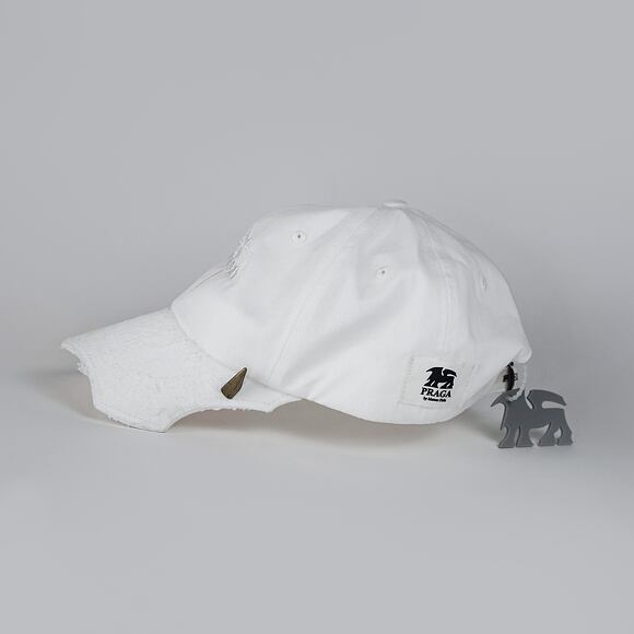 Kšiltovka Praga by Matouš Fiala - White Asymmetry Cap