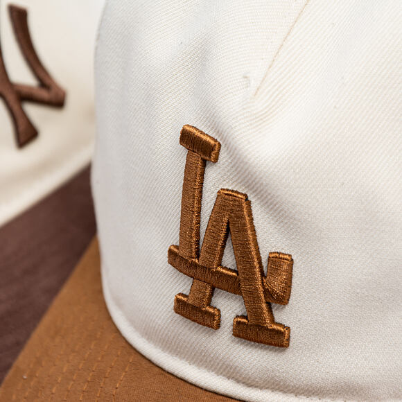 Kšiltovka New Era - MLB Suede Visor 9FIFTY A-Frame - LA Dodgers - Cream