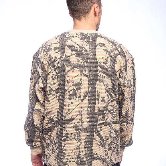 Triko s dlouhým rukávem Karl Kani - Signature Wood Camo Waffle Longsleeve
