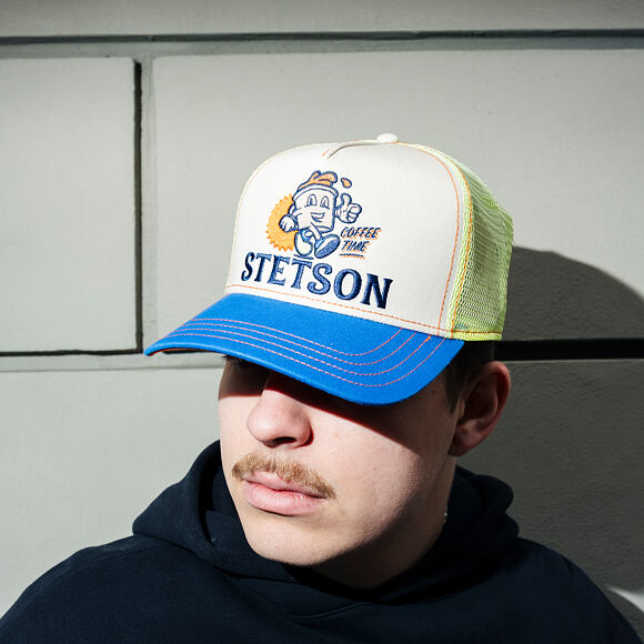 Kšiltovka Stetson - Trucker Cap - Barista Coffee Time - 27