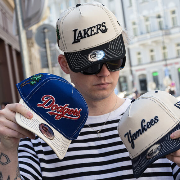 Kšiltovka New Era - MLB City Icon 9FORTY A-Frame - NY Yankees - Cream / Navy