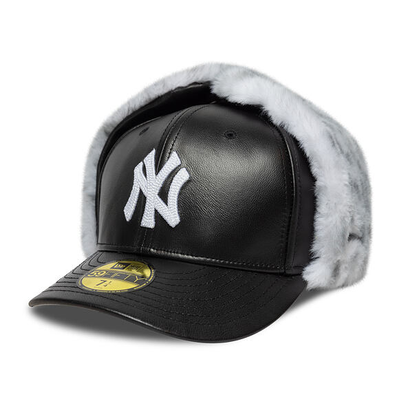 Kšiltovka New Era - MLB Image Drop Faux Fur Dog Ear 59FIFTY - NY Yankees - Graphite