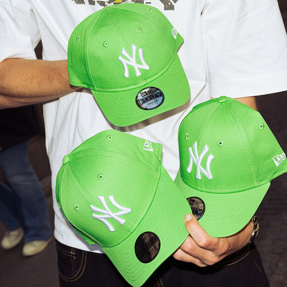 Dětská Kšiltovka New Era - MLB Essential 9FORTY - NY Yankees - Green/White - Child/Youth