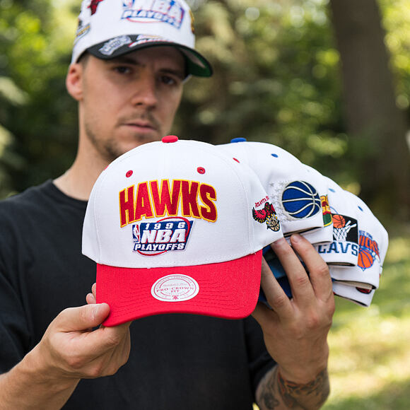Kšiltovka Mitchell & Ness - Post Season Hwc - NBA - Atlanta Hawks - White