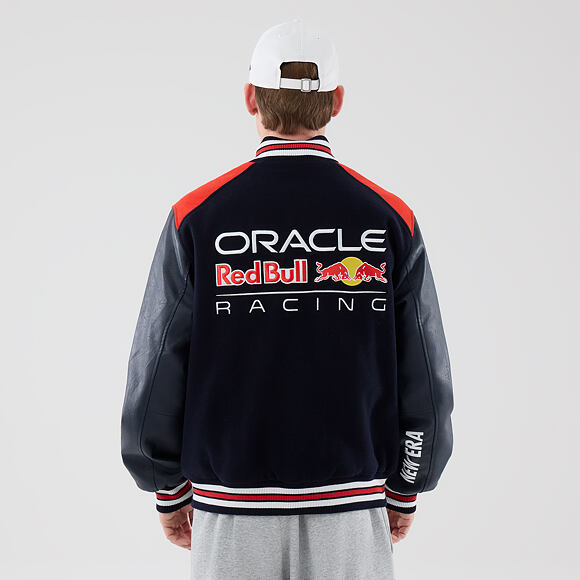Bunda New Era - F1 Wordmark Varsity Jacket - RED BULL F1 - Navy Blue