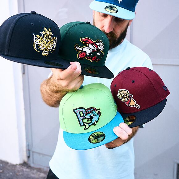 Kšiltovka New Era - MiLB Theme Nights 59FIFTY - Hickory Crawdads - Team Color