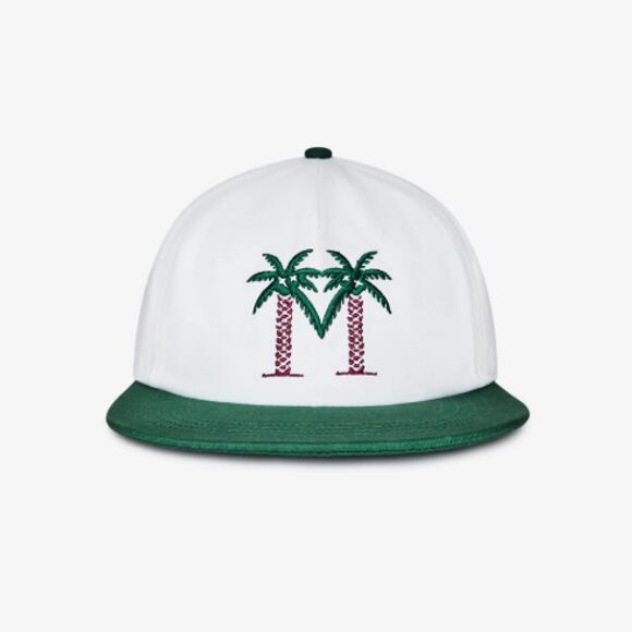 Kšiltovka Malbon - Palma Drive Snapback - Bright White/Green