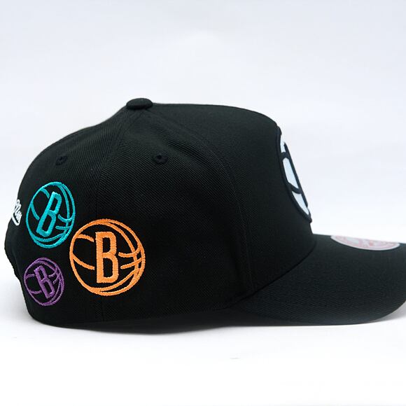 Kšiltovka Mitchell & Ness - NBA 404 Club Neon Pro Snapback - Brooklyn Nets - Black
