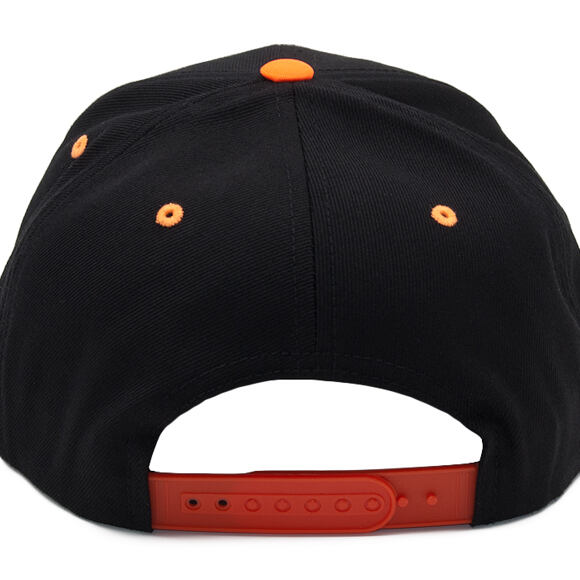 Kšiltovka Yupoong Flexfit 2Tone Black/Neon Orange