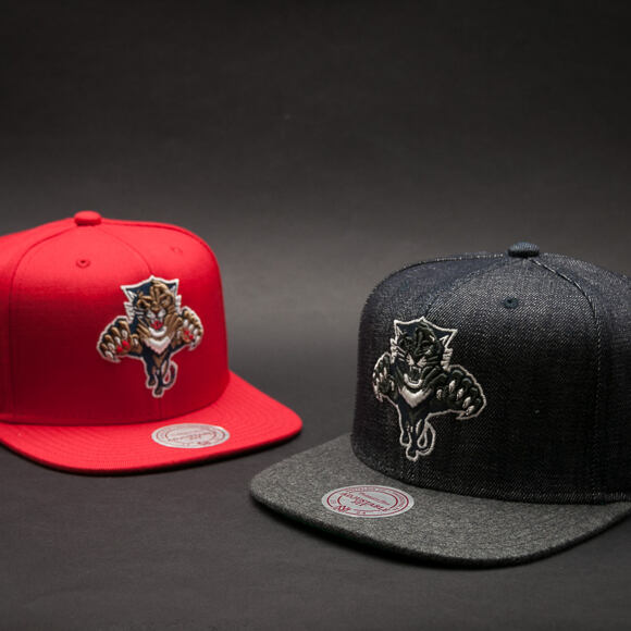 Kšiltovka Mitchell & Ness Florida Panthers Wool Solid 2 Red Snapback