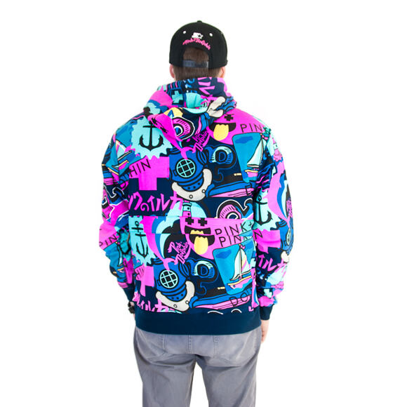 Mikina s kapucí Pink Dolphin Timeless Hoody Multicolor