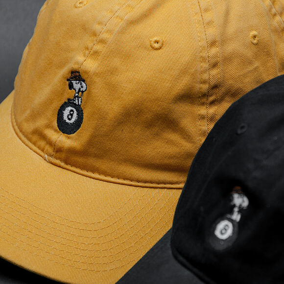 Kšiltovka HUF Peanuts Spike 8 Ball Curve Brim Black Strapback