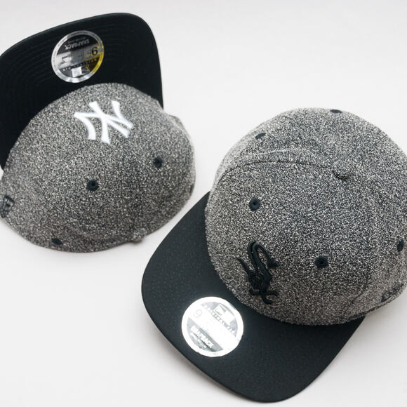 Kšiltovka New Era Flecked Crown Chicago White Sox 9FIFTY Grey Snapback