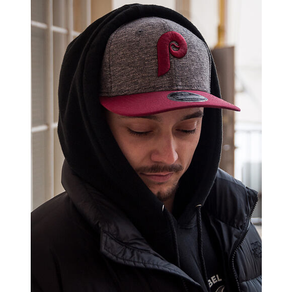 Kšiltovka New Era Jersey Mix Philadelphia Phillies 9FIFTY Grey/Red Snapback