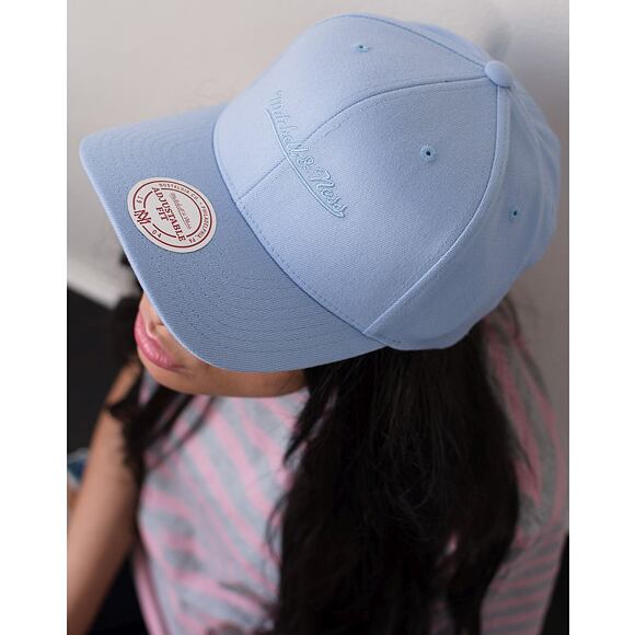 Kšiltovka Mitchell & Ness 110 Flex-Snap Brand Sky Blue Snapback